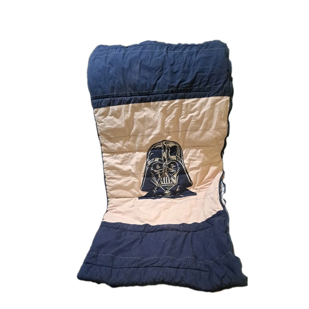 Pottery Barn Kids Star Wars Darth Vader Sleeping Bag 53 x 25 EUC